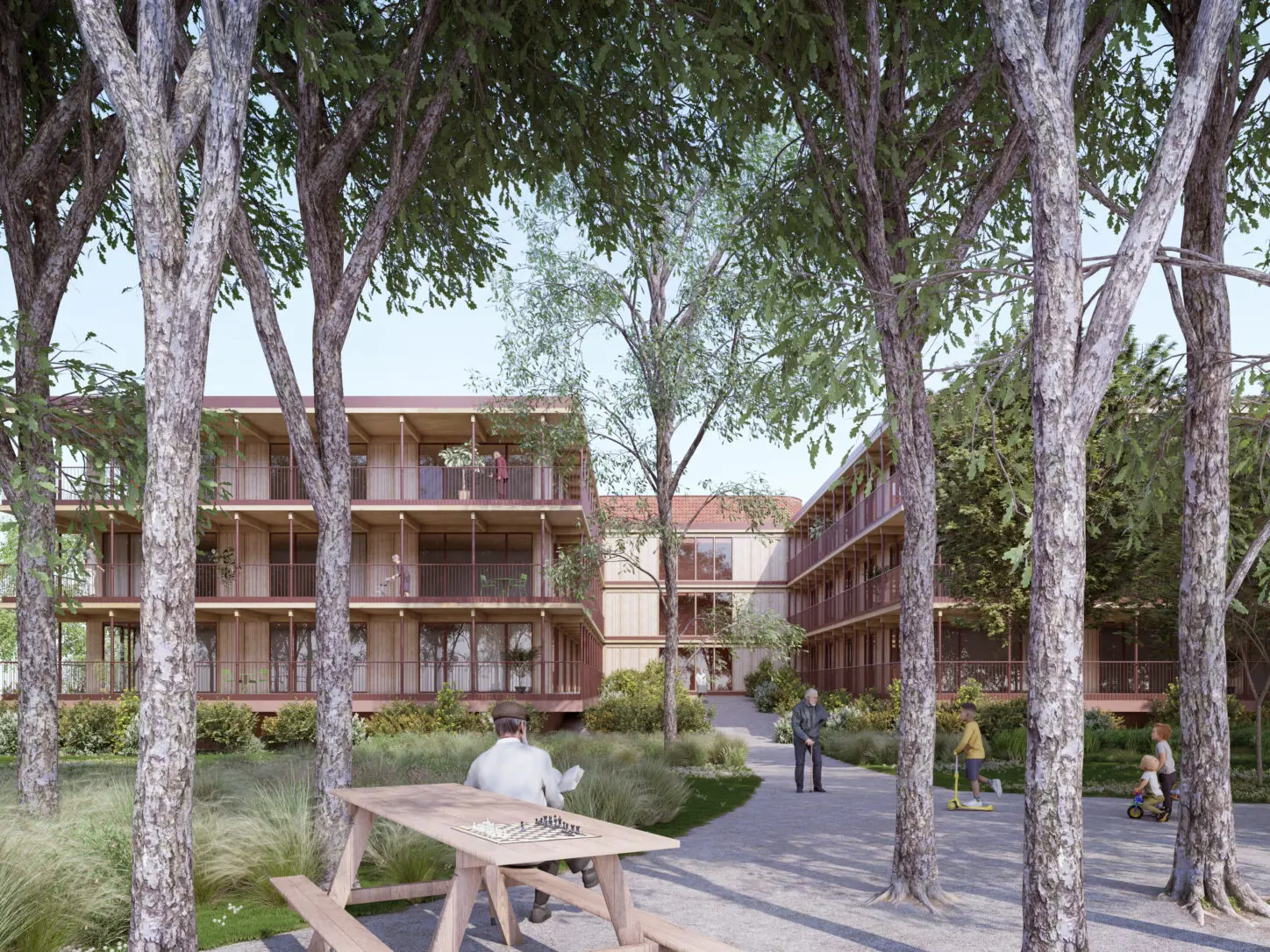 ZEMST Residential care center for the elderly, front view