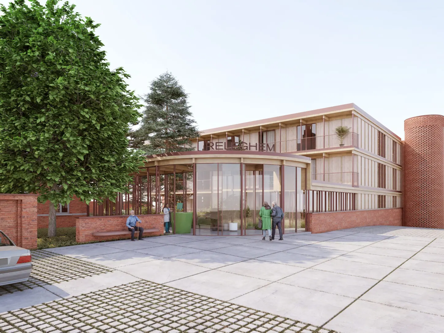 ZEMST Residential care center for the elderly, entrance