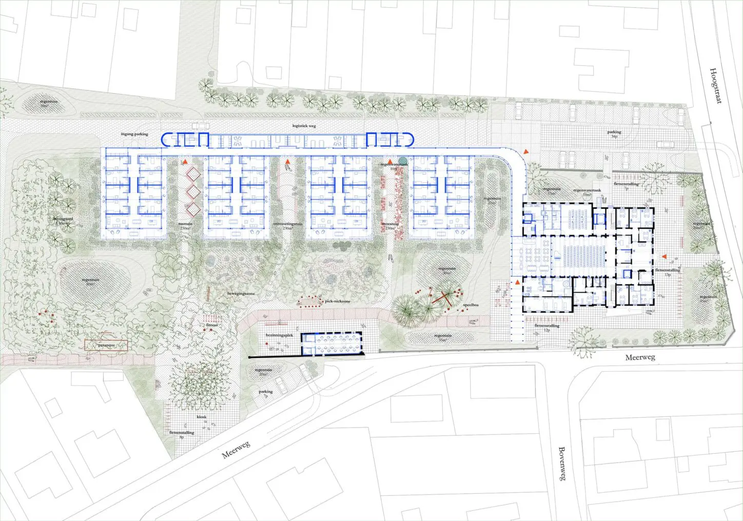 ZEMST Residential care center for the elderly, plan ground floor
