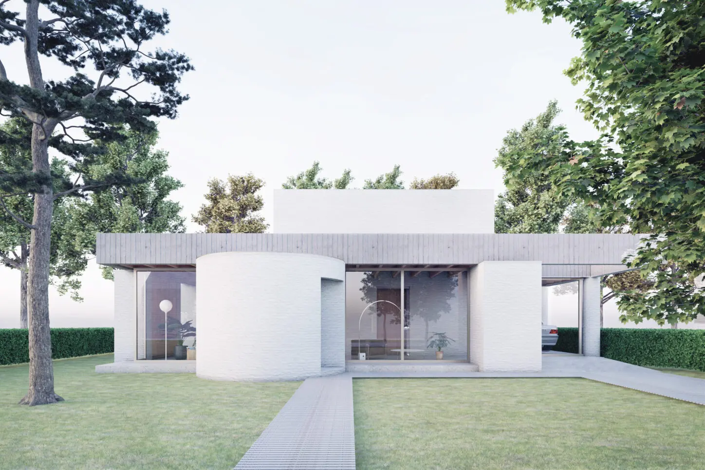 VANDYCK Construction of a single family house, front view