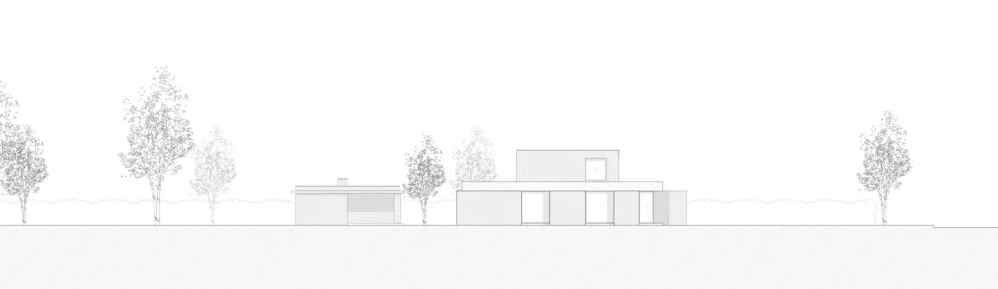 VANDYCK Construction of a single family house, side facade