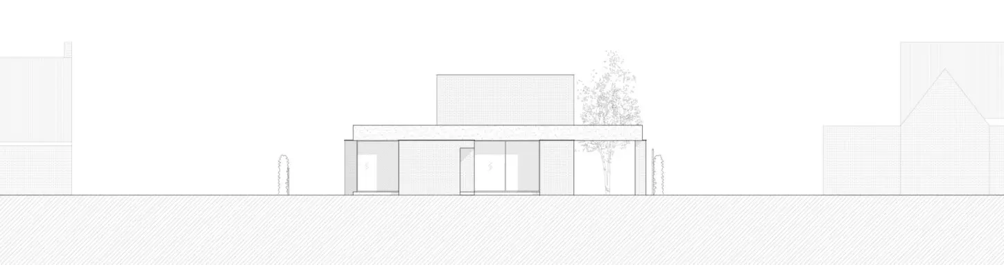 VANDYCK Construction of a single family house, front facade