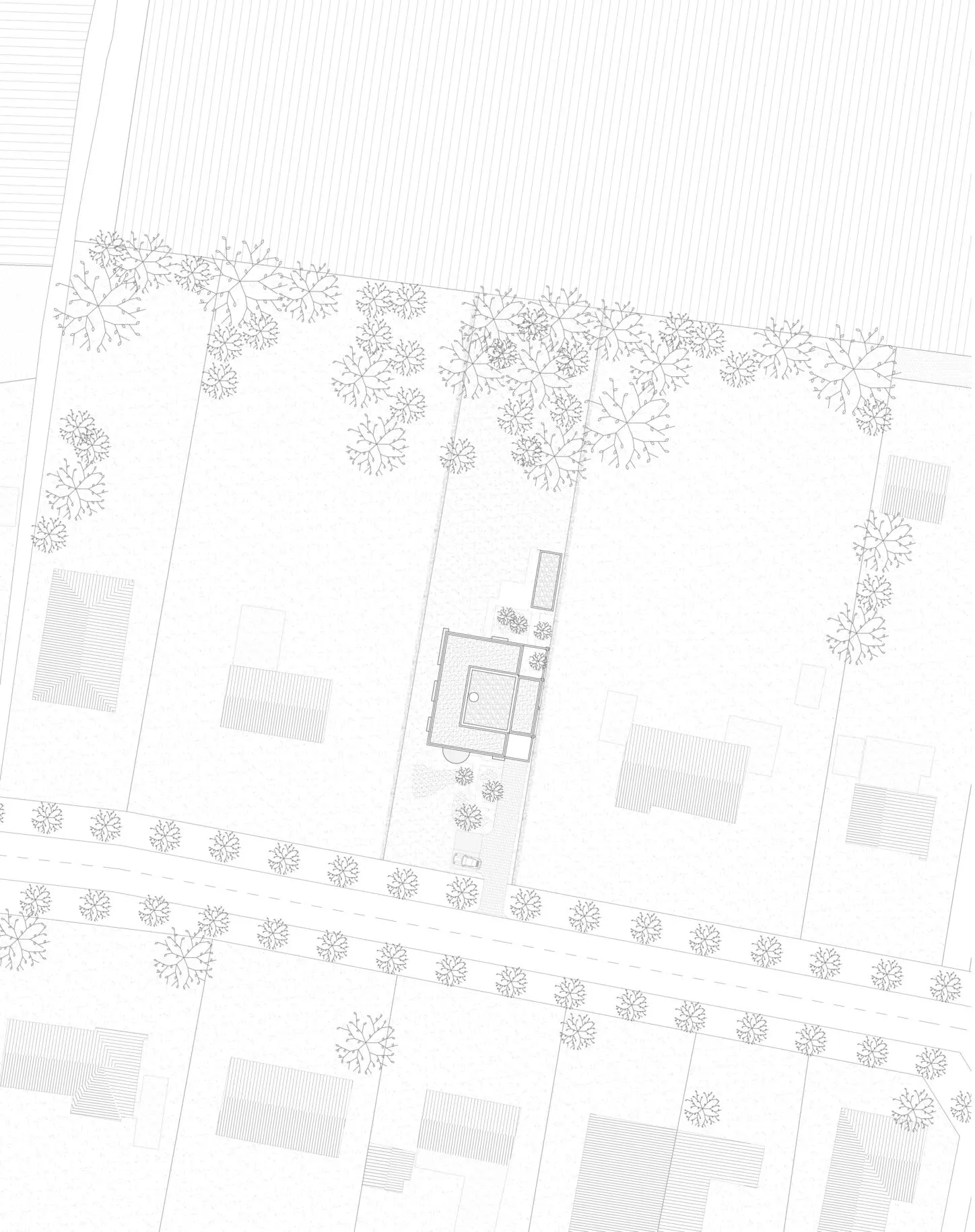 VANDYCK Construction of a single family house, site plan