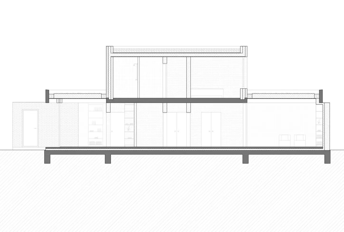 VANDYCK Construction of a single family house, section BB