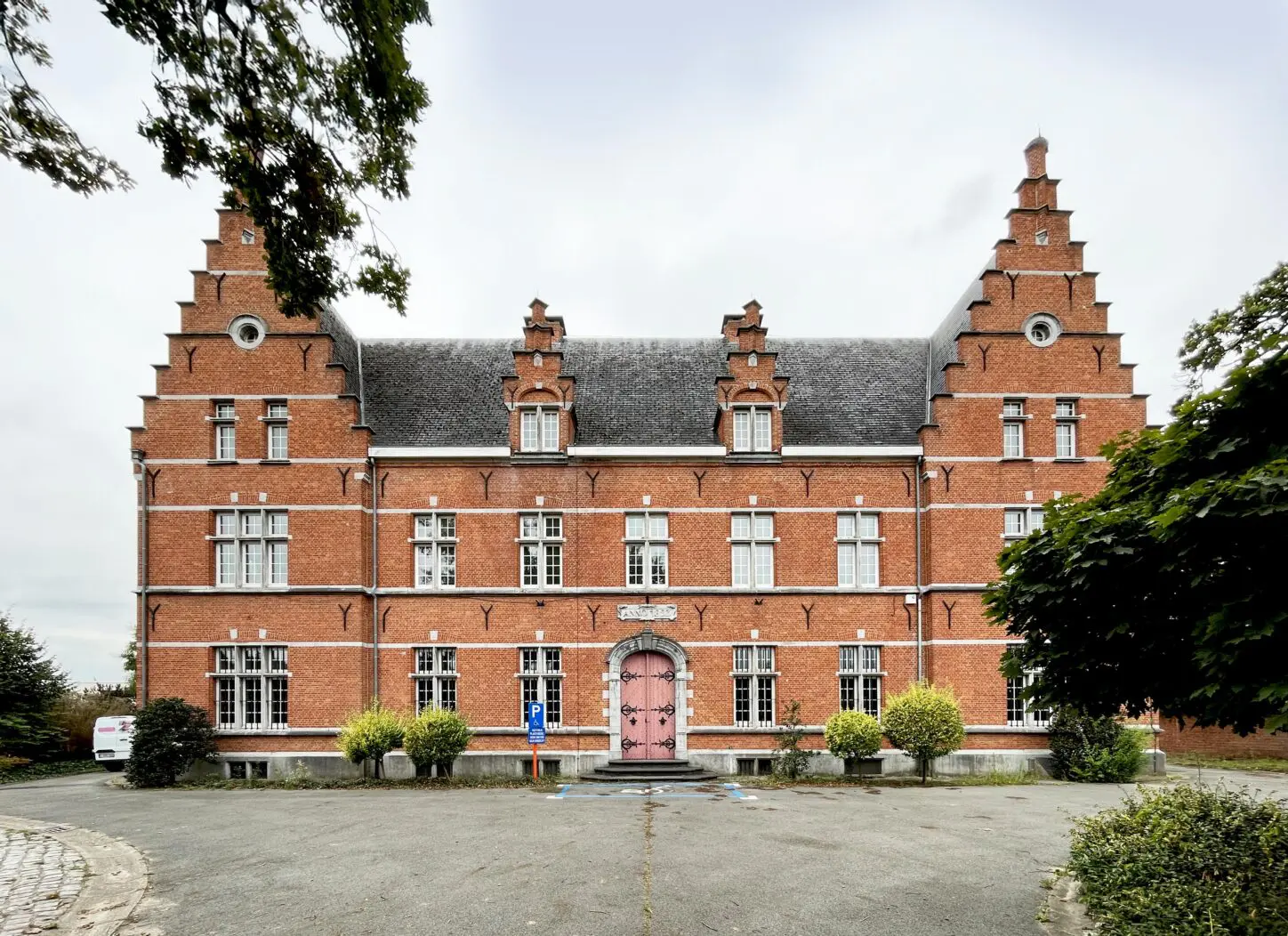 ZEMST Residential care center for the elderly, front view historic building