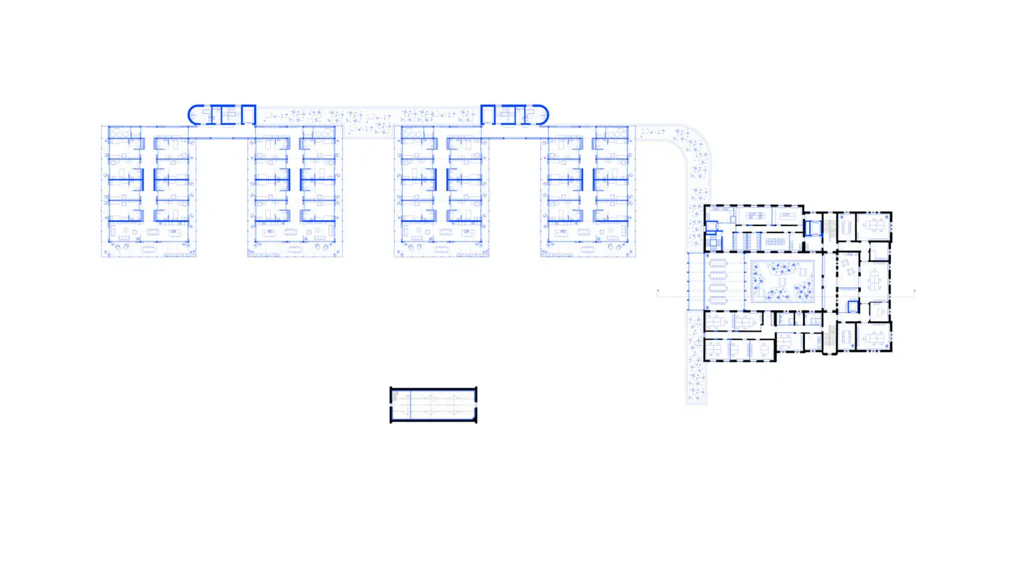 ZEMST Residential care center for the elderly, plan first floor