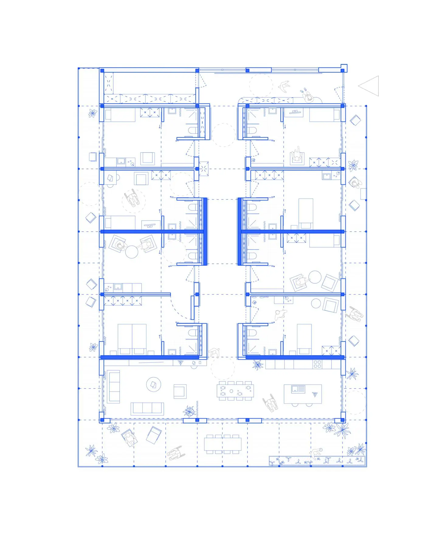 ZEMST Residential care center for the elderly, type floor plan