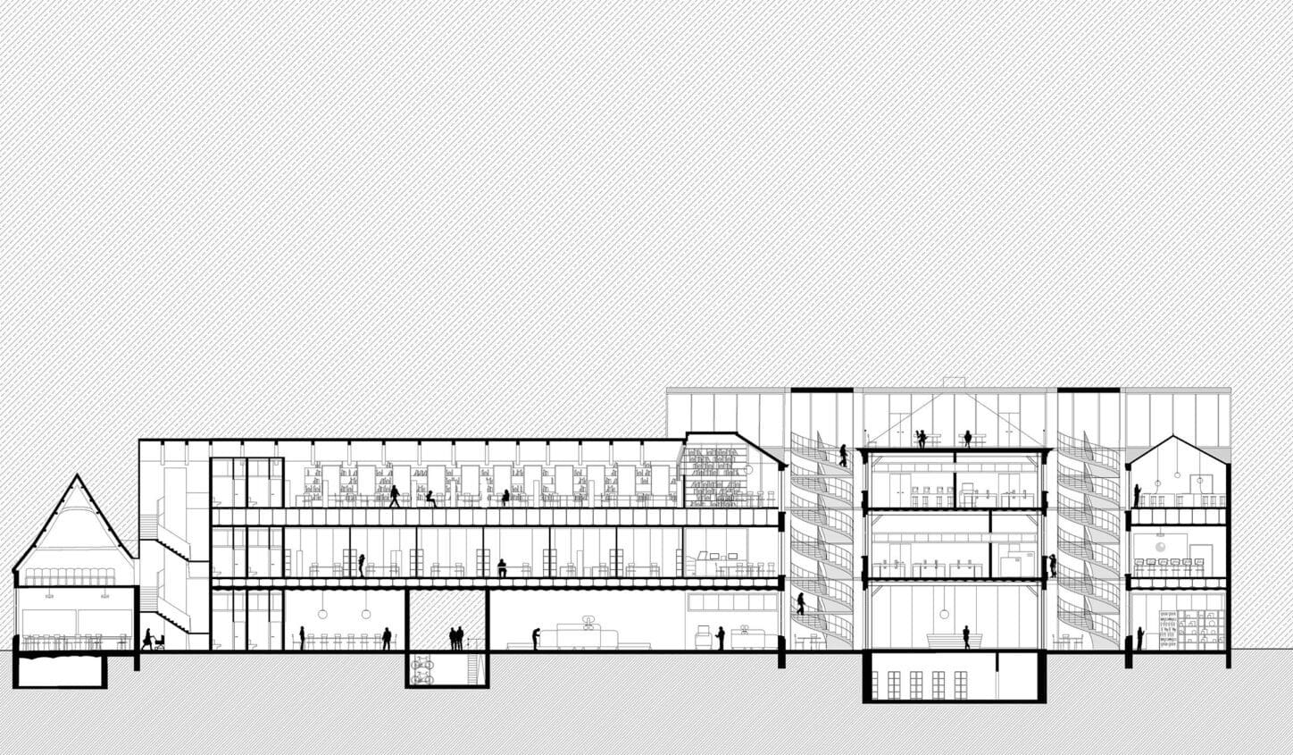 DE KENNNISFABRIEK Renovation and expansion of a university campus