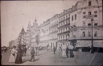 VLAAMSE KUST Study on the effect of rising sea levels on coastal buildings, historic image of coastal buildings Oostende